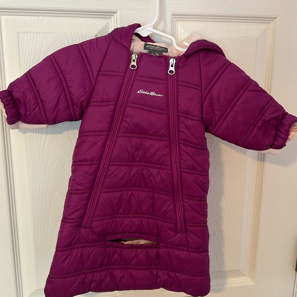 One-piece infant snowsuit